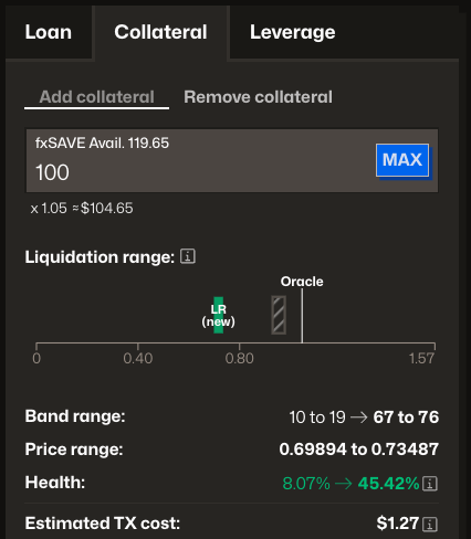 Add collateral interface